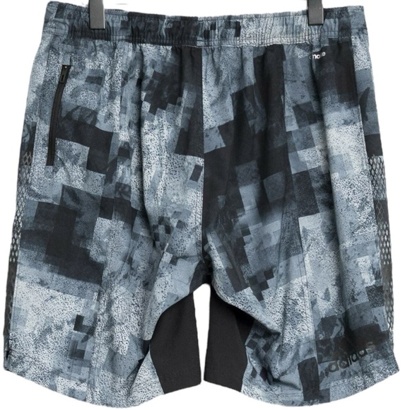ADIDAS Climalite CrackKills Men’s Geometric Print Shorts - Picture 2 of 16